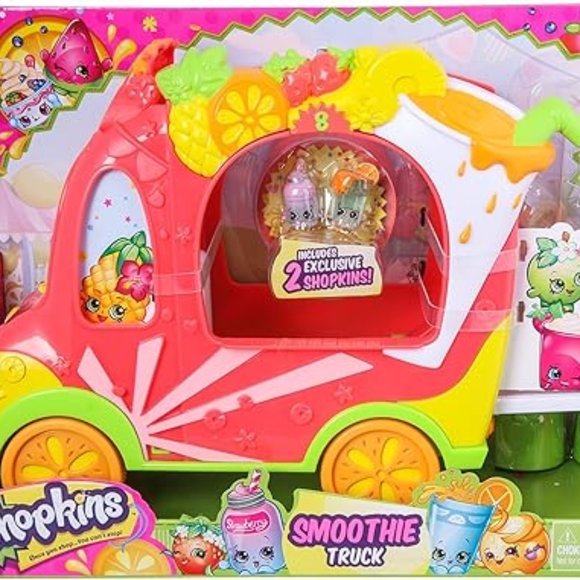 Shopkins Shoppies Juice Truck with figures NEW - Picture 1 of 2
